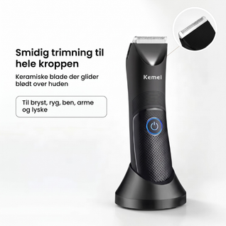 Hele kroppen-trimmer – Vandtæt barbermaskine med keramisk blad til hele kroppen