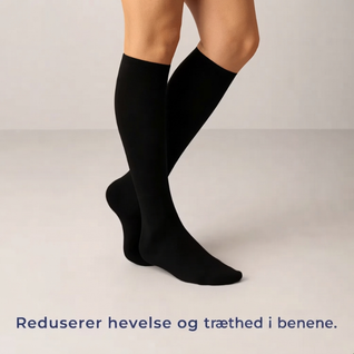 Kompressionsstrømper, 5-pak – Knæhøje støttestrømper, 20–30 mmHg, til trætte og hævede ben