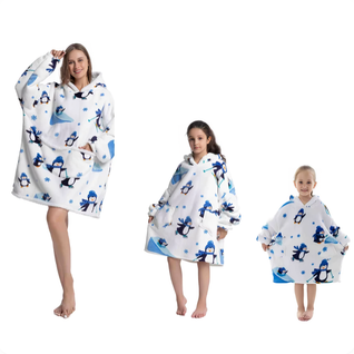 Oversized-hoodie – Hyggelig flanell-hoodie til hele familien