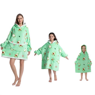 Oversized-hoodie – Hyggelig flanell-hoodie til hele familien