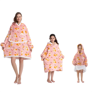 Oversized-hoodie – Hyggelig flanell-hoodie til hele familien