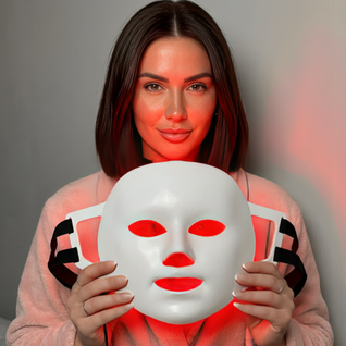 InfraRelief™ ansigtsmaske – Rødlysbehandling for bedre hudpleje