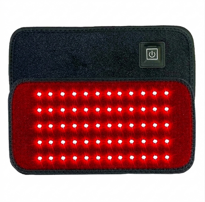 NordCura™ rødlys-terapibælte med 60 infrarøde LED-dioder til smertelindring og muskelgenopretning – fleksibelt puder med USB-opladning og justerbar rem