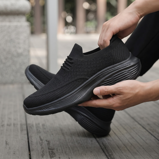 Slip-On komfortsko Unisex – Stødabsorberende sko til brede og smalle fødder