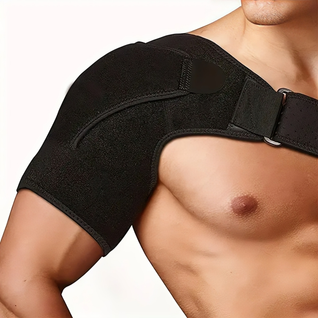 Skulderstøtte ved skuldersmerter – Justerbar, elastisk støtte til skulder og rotatorcuff