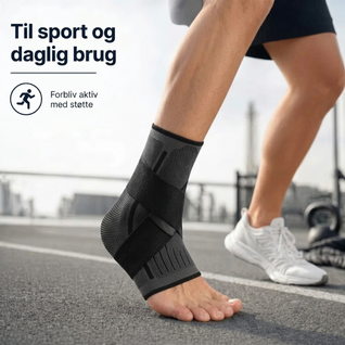 Ankelstøtte med kompression – stabilitet ved forstuvning, træning og sport