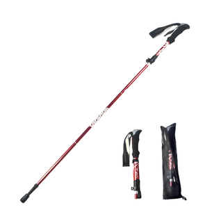 Sammenklappelige vandrestave, justerbare 110–125 cm – Vandrestave til gåture, vandreture og friluftsliv