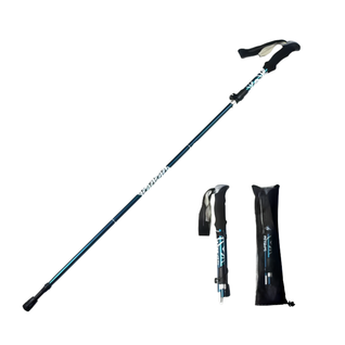 Sammenklappelige vandrestave, justerbare 110–125 cm – Vandrestave til gåture, vandreture og friluftsliv