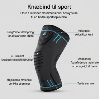 Elastisk knæbeskytter – Støtte mod knæsmerter ved løb og træning
