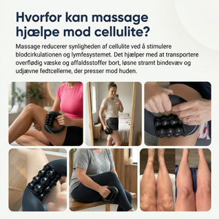 Massagerulle mod cellulitter – Elektrisk roterende massage til lår og bagdel