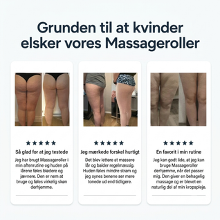 Massagerulle mod cellulitter – Elektrisk roterende massage til lår og bagdel