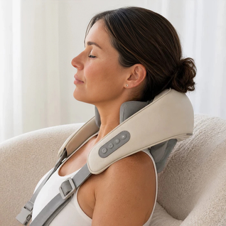 Elektrisk nakkemassage med varme – trådløs massager til nakke og skuldre
