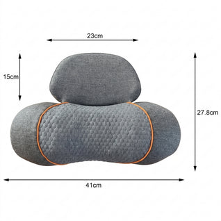 3-i-1 Nakkemassagepude med varme, vibration og nakkestrækning