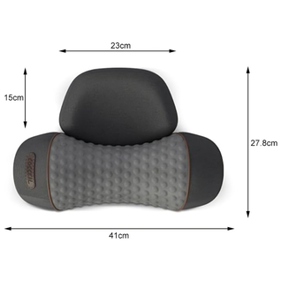 3-i-1 Nakkemassagepude med varme, vibration og nakkestrækning