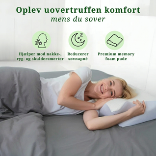 NeckAlign™ – Ergonomisk Hukommelsesskum-sovepude mod Nakkesmerter, Ryg & Side