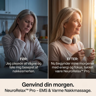 NeuroRelax™ Pro – Nakkemassage med TENS, EMS og varme
