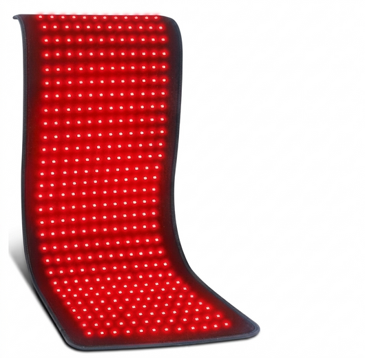 NordCura LightMat™ – fleksibel rødlys-måtte med 360 infrarøde LED-dioder på 660 nm og 850 nm til restitution og afslapning af hele kroppen