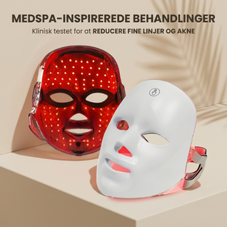 InfraRelief™ ansigtsmaske – Rødlysbehandling for bedre hudpleje