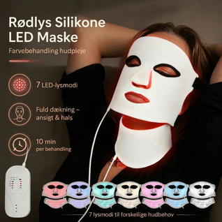 InfraRelief™ Ansigtsmaske 2.0 – Rødlysbehandling for bedre hudpleje