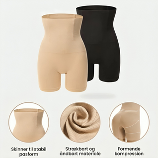 Shapingshorts med høj talje – Formende shorts med mavekontrol