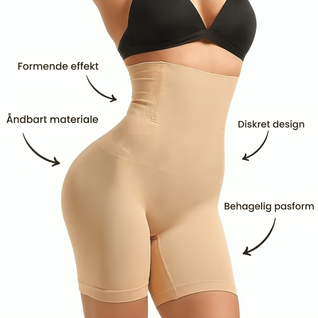 Shapingshorts med høj talje – Formende shorts med mavekontrol