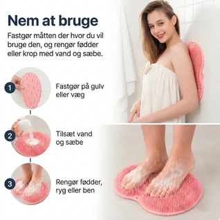Skrubbemåtte – Til fødderne og hele kroppen