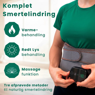 Nordcura ThermaBelt™ – Varmebælte med rødt lys og vibration til rygsmerter